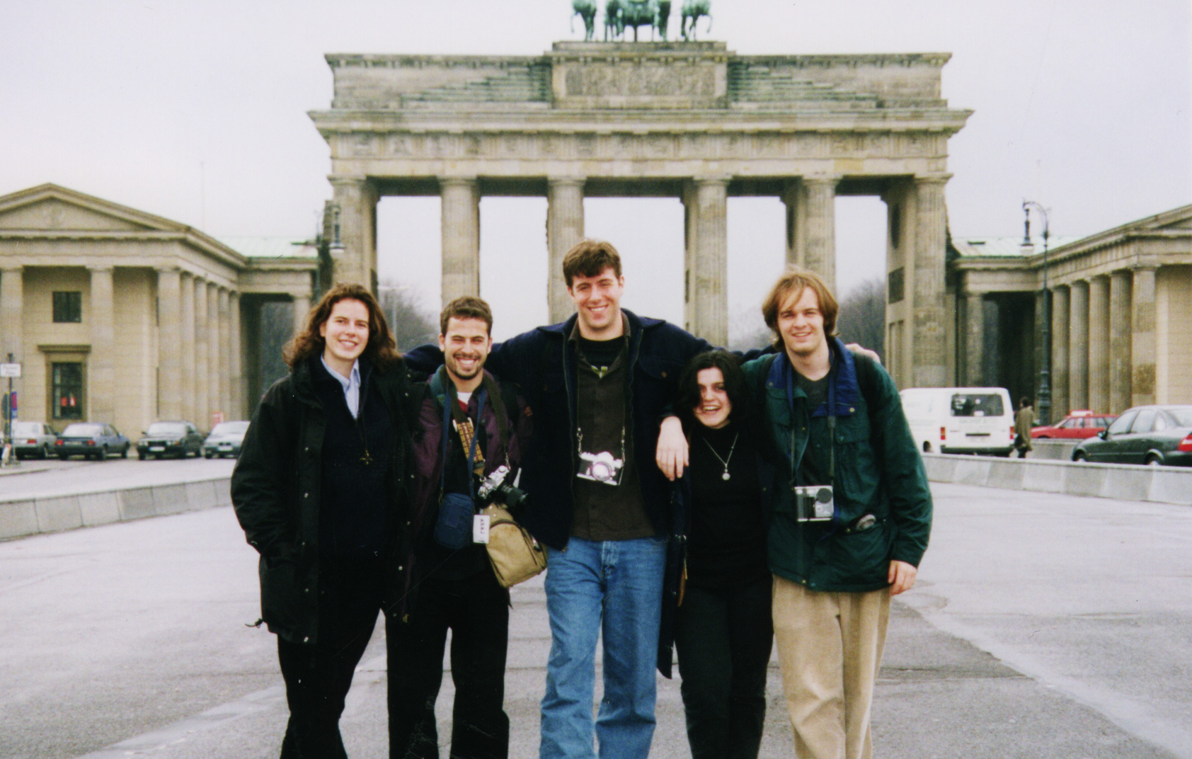 this is our group by the Brandenburg Gate