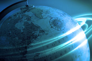 blue globe image