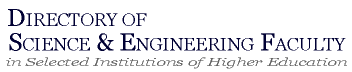 Directory of Science & Engineering Faculty in Selected Institutions of Higher Education