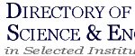 Directory of Science & Engineering Faculty